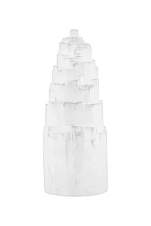 Lampada in selenite Eisberg, altezza 25 cm, senza base Di Tendenza