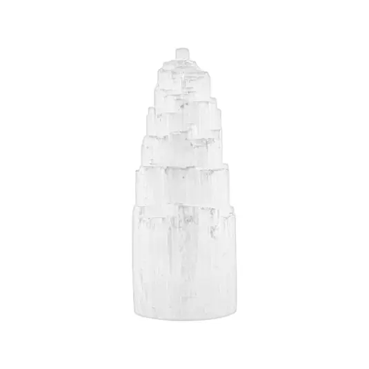 Lampada in selenite Eisberg, altezza 25 cm, senza base Di Tendenza