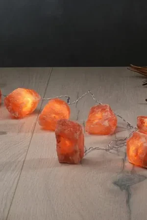 Ghirlanda luminosa Cristalli luminosi Rock, cristalli di sale ambra A Buon Prezzo