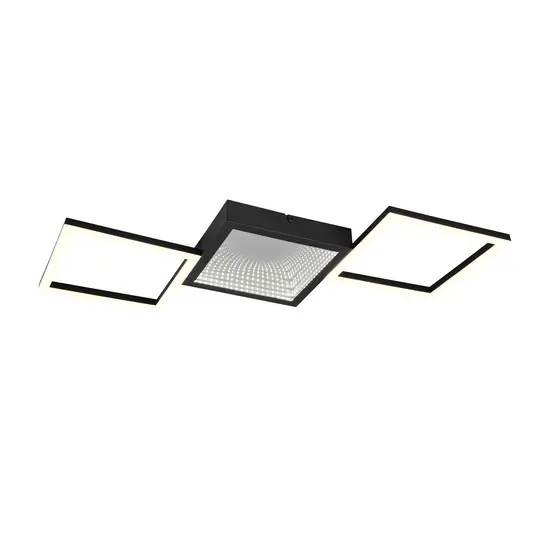 Plafoniera LED Gelo, nero, dimmerabile, 3000 K, metallo Prezzo Di Fabbrica