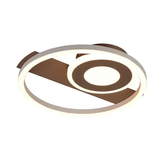 Plafoniera LED Horus, caffè, 2.500 lm, 3.000 K, metallo Acquista Ora