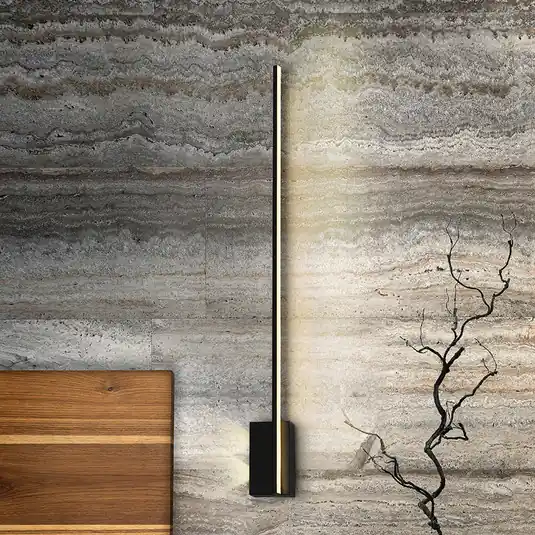 Applique a LED Stick, altezza 80 cm, nera, metallo Nuovo Arrivo