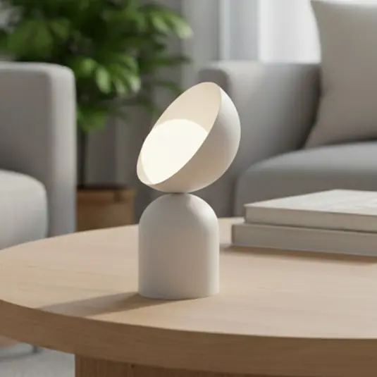 Soddisfatti O Rimborsati Lampada da tavolo Boto LN1, beige, acciaio/vetro, altezza 31 cm, G9