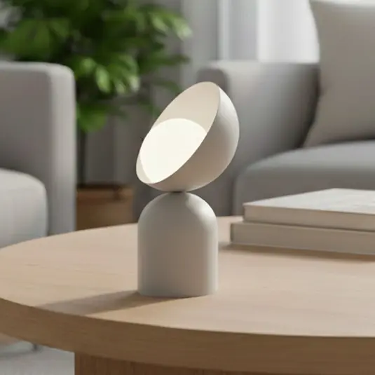 A Buon Prezzo Lampada da tavolo Boto LN1, grigio, acciaio/vetro, altezza 31 cm, G9