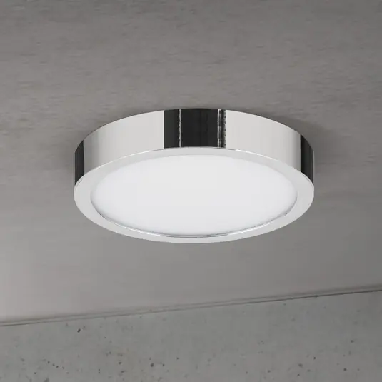 Acquista Ora Plafoniera LED Disc, color cromo, Ø 14 cm, CCT, metallo