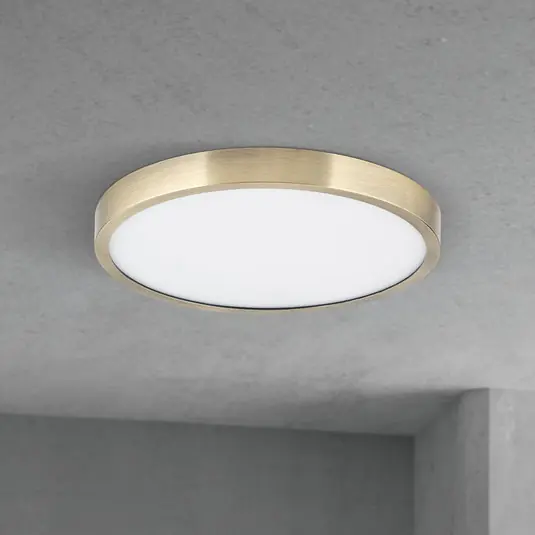Economico Plafoniera LED Disc, color ottone anticato, Ø 24 cm, CCT