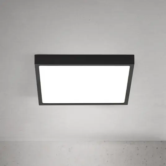 Bestseller Plafoniera LED Disc, nera Lunghezza 24 cm, CCT Metallo