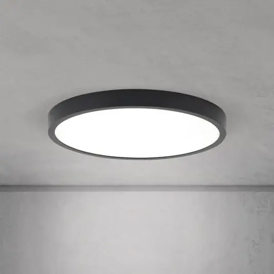 Prezzo Scontato Plafoniera LED Disc, nero Ø 28 cm, CCT metallo/plastica