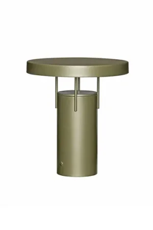 Non Perdere HÜBSCH lampada LED da tavolo ricaricabile BringMe verde scuro metallizzato, 28