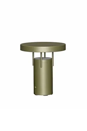 HÜBSCH Lampada LED da tavolo a ricarica BringMe Mini, verde scuro, 20 cm Super Prezzo