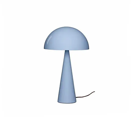 Lampada da tavolo HÜBSCH Mush, blu ghiaccio, metallo, altezza 50 cm Quantità Limitata