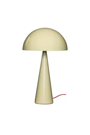Offerta Limitata lampada da tavolo HÜBSCH Mush, sabbia, metallo, altezza 50 cm
