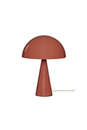 Lampada da tavolo HÜBSCH Mush Mini, rossa, metallo, altezza 34 cm Compra Adesso