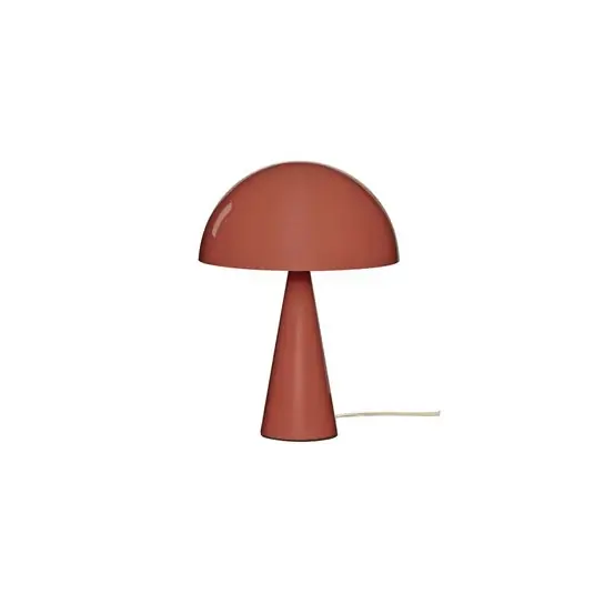 Lampada da tavolo HÜBSCH Mush Mini, rossa, metallo, altezza 34 cm Compra Adesso