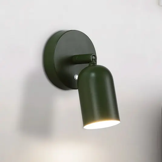 Popolare Applique a LED ricaricabile CONE, verde scuro, larghezza 10 cm, metallo
