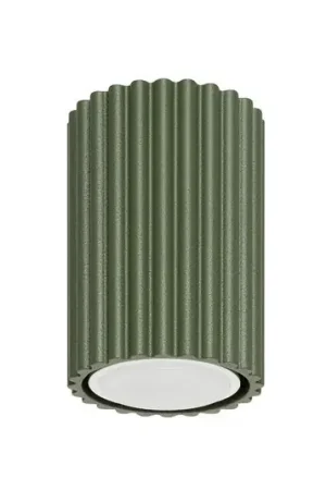 Prezzo Di Fabbrica Plafoniera ALORA, verde oliva, Ø 7 cm, metallo, GU10