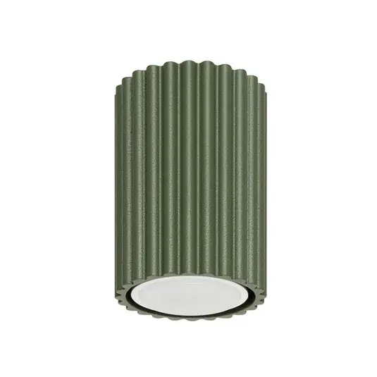 Prezzo Di Fabbrica Plafoniera ALORA, verde oliva, Ø 7 cm, metallo, GU10