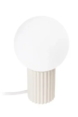 Lampada da tavolo ORBI, beige, vetro/metallo, altezza 19 cm, G9 Saldi