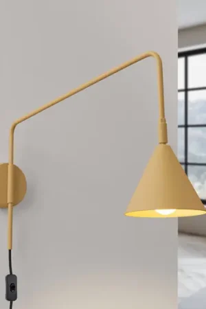 Direttamente Dal Produttore Applique LYS, color oro, Ø 14 cm, metallo, spina, E14