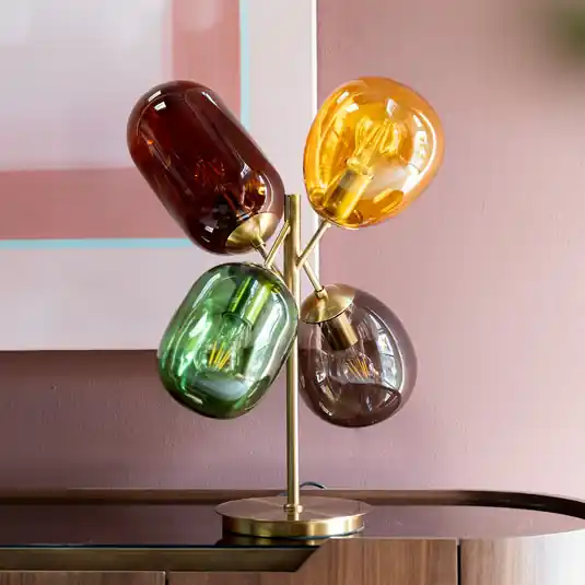 Esclusivo Lampada da tavolo KARE Balloon Dance, multicolore, altezza 48 cm, E27