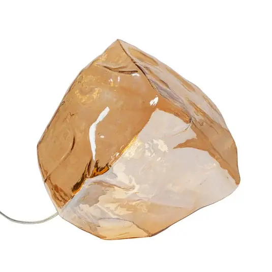 Lampada da tavolo KARE Aura, ambra, vetro, Ø 30 cm, E27 Reso Gratuito