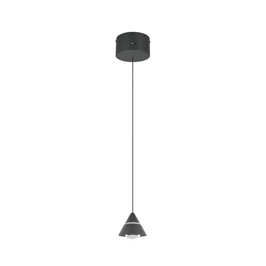 Popolare Lampada LED a sospensione Romeo, Ø 14 cm, nera, metallo, CCT