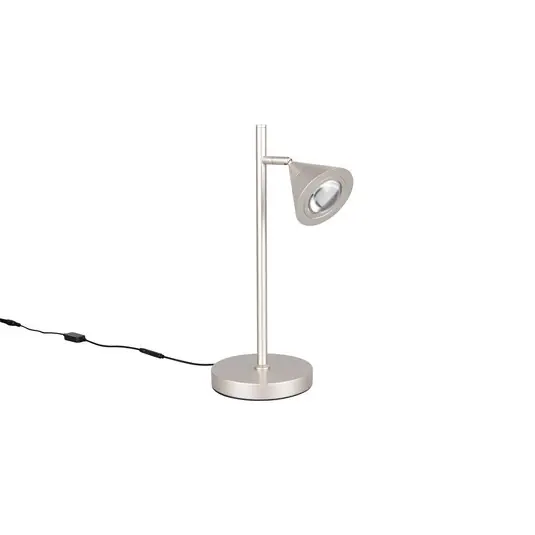 Lampada LED da tavolo Romeo, altezza 40 cm, color nichel, metallo, CCT Più Venduto