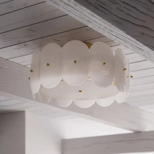 Prezzo Conveniente By Rydens plafoniera Omlott, ottone/bianco, Ø 53 cm