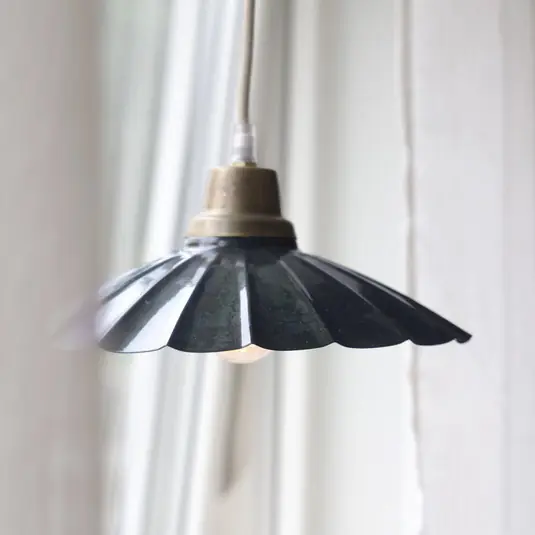 Lampada a sospensione PR Home Ester, blu, Ø 24 cm, con spina, E27 Promozione Esclusiva
