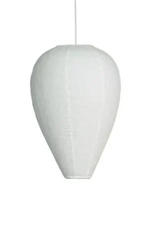 Must-Have PR Home Lampada a sospensione Verona, bianca, Ø 35 cm, tessuto, E27-LED
