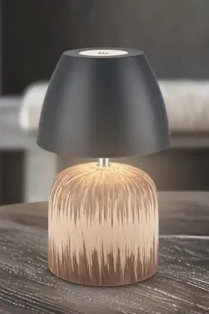 Compra Adesso Lampada LED da tavolo a batteria Brilo unplugged Cera, antracite, 22 cm