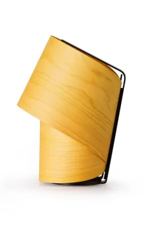 Offerta Speciale LZF Lampada da tavolo Tiny, gialla, altezza 22 cm, impiallacciatura in legno