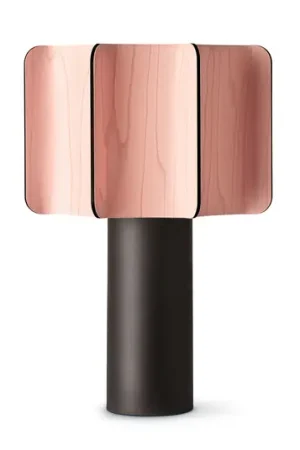 LZF Lampada da tavolo Kactos, rosa chiaro/nero, altezza 52 cm Esclusivo