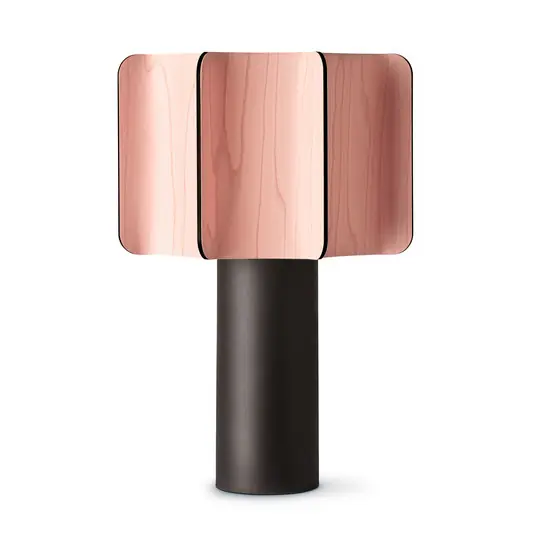 LZF Lampada da tavolo Kactos, rosa chiaro/nero, altezza 52 cm Esclusivo