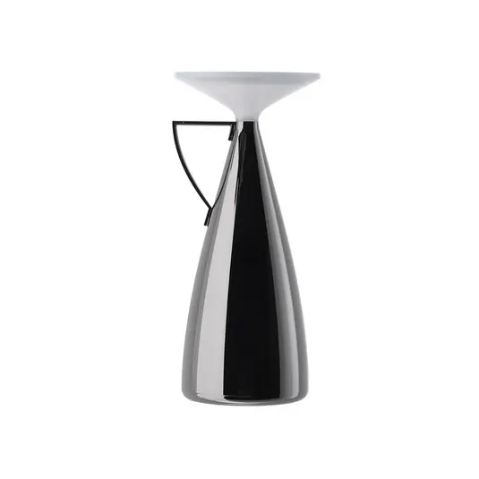 Lampada da tavolo LED ricaricabile Kartell Camomille, grigio scuro, dimmerabile. Must-Have