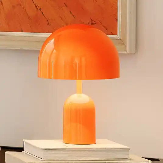 Tom Dixon Lampada da tavolo ricaricabile BELL PORTABLE, rossa, 28 cm IP44 Ordina Subito