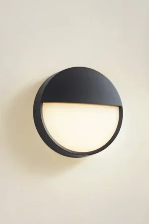Arcchio Applique da esterni LED Gravo, Ø 25 cm, nero, IP65 Nuova Collezione
