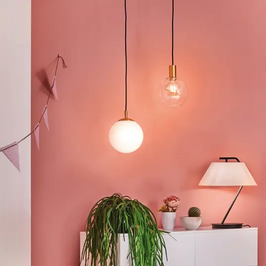 Prezzo Basso Lampada a sospensione Paulmann Menja bianco satinato/ottone Ø 20 cm IP44