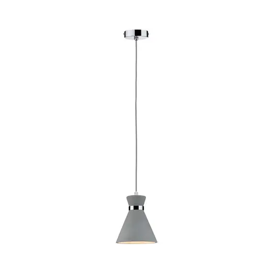 Compra Oggi Stesso Lampada a sospensione Paulmann Verve, cemento, Ø 20 cm, IP44
