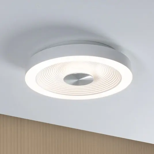 Plafoniera LED Paulmann Volea, bianco/argento Ø 32 cm IP44 dimmerabile A Buon Prezzo
