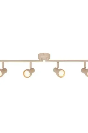 Faretto da soffitto Tapp, beige, lunghezza 61 cm, a 4 luci, metallo GU10 Offerta Speciale