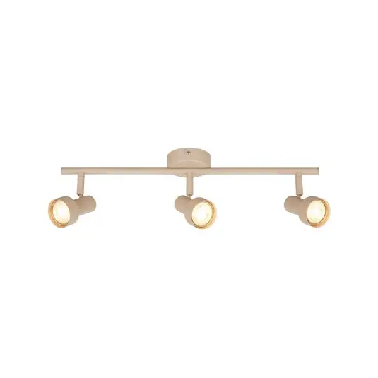 Faretto da soffitto Tapp, beige, lunghezza 48 cm, a 3 luci, metallo GU10 Prezzo Ridotto