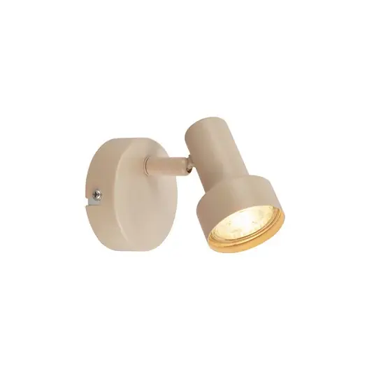 Prezzo Ridotto Faretto da parete Tapp, beige, Ø 8 cm, a 1 luce, metallo, GU10