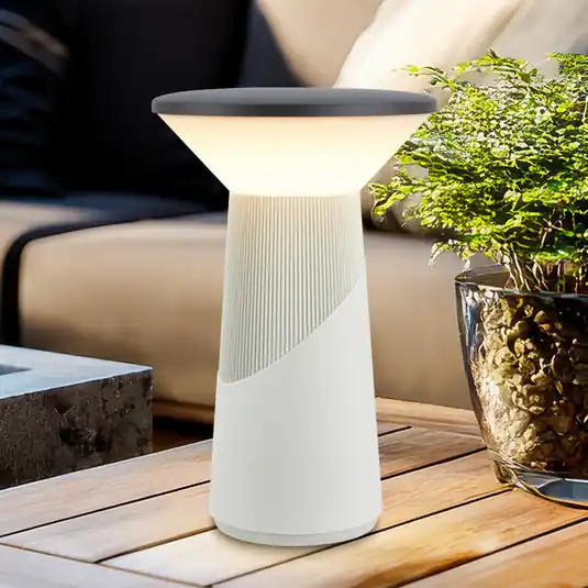 lampada LED da tavolo Pilia antracite/grigio chiaro Altezza 24 cm IP44 Promozione