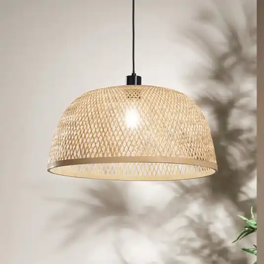 Quantità Limitata Lampada a sospensione Bamboo, marrone, Ø 48 cm, bambù