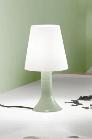 Lampada da tavolo BINGO Lumetto, verde/bianco, altezza 24,5 cm Prezzo Ridotto