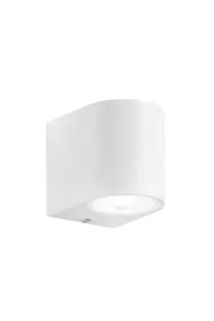 Applique da esterno ONE, bianca, altezza 8 cm, metallo, IP54 Prezzo Scontato