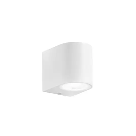 Applique da esterno ONE, bianca, altezza 8 cm, metallo, IP54 Prezzo Scontato