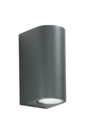 Applique da esterno ONE, antracite Altezza 13 cm Metallo IP54, a 2 luci. Nuova Collezione