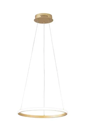 Compra Adesso Lampada LED a sospensione Axis, Ø 40 cm, color oro, metallo, CCT